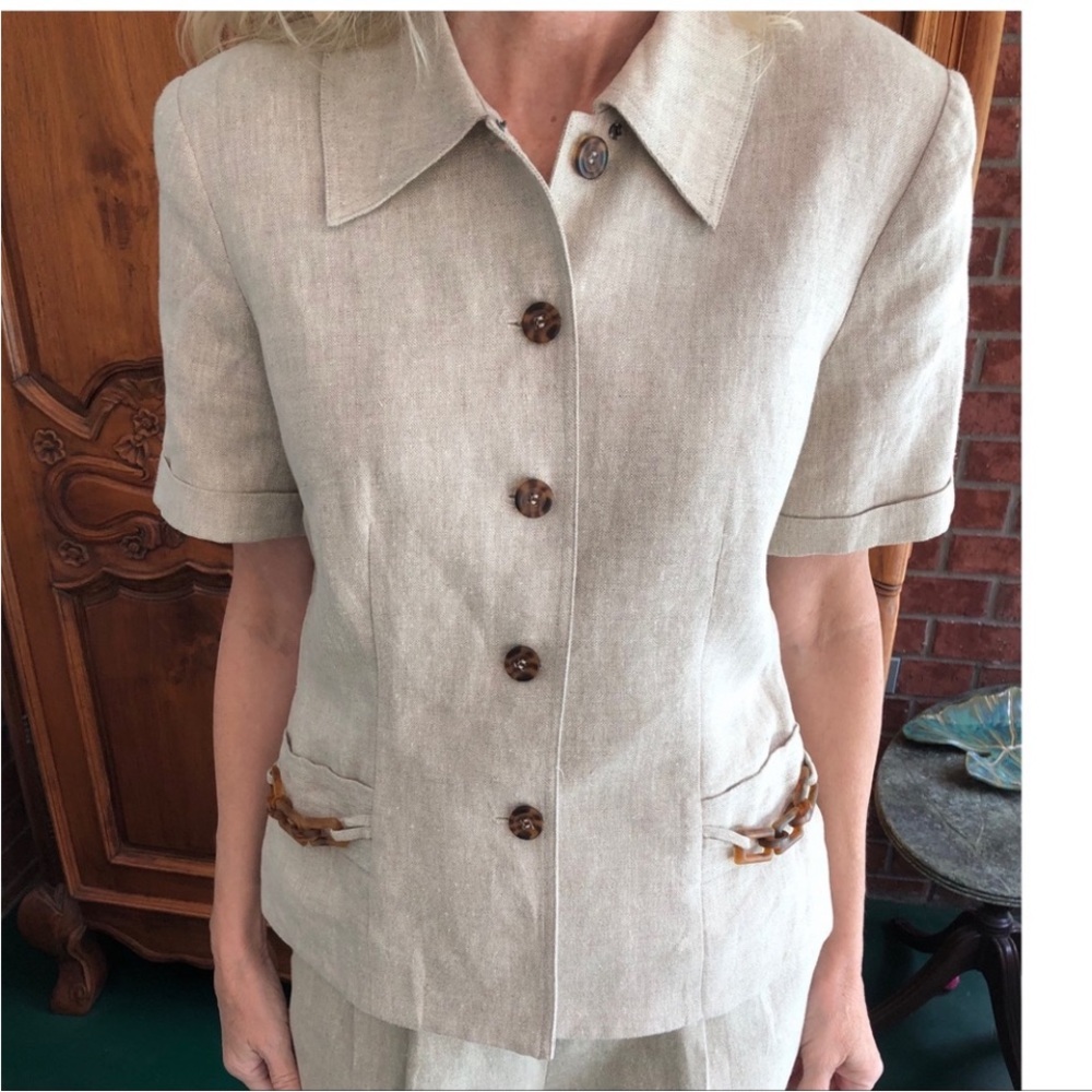 Linen Suit 100% Linen - Picture 1 of 7